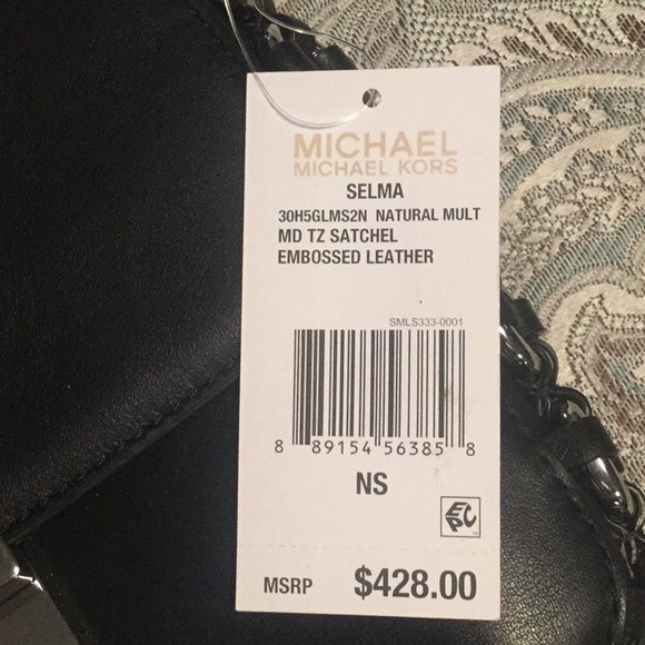 Michael Kors Black Leather Satchel - Picture 2 of 5